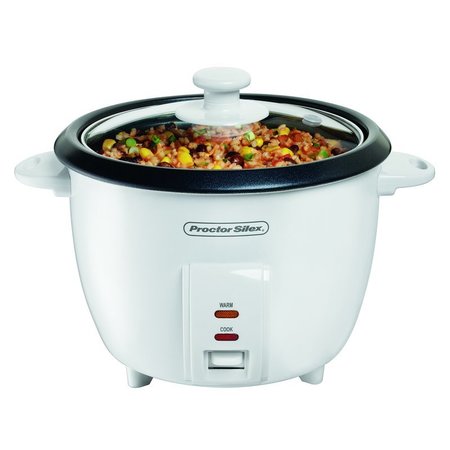 PROCTOR-SILEX RICE COOKER WHITE 10CUP 37533NR